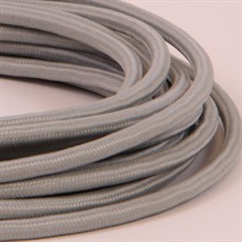 Pale grey textile cable